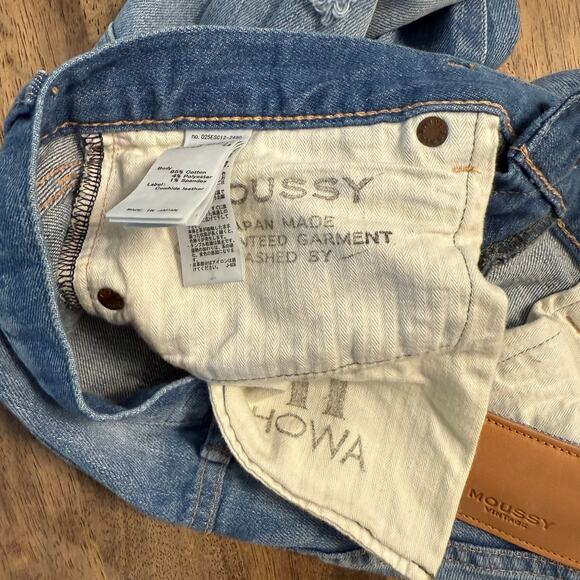 Moussy Vintage Women’s Ridgewood Distressed Skinny Japanese Denim Jeans Size 28 - Picture 10 of 12